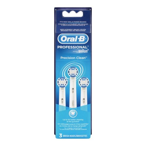  Oral B Precision Clean Electric Toothbrush Replacement Brush Heads - 3 ct (Pack of 2)