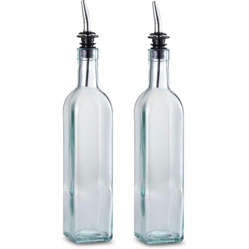  TableCraft 16 oz. Olive Oil Bottle with Pourer Made in USA (Set of 2) Brand New and Fast Shipping