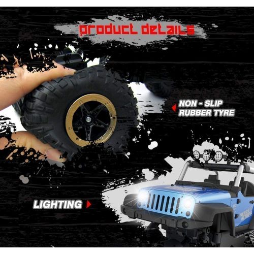  Bestoying RC Car Off Road 2.4Ghz 2WD High Speed 18Mph Remote Controlled Car (Blue)