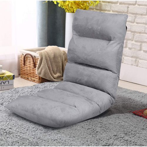  BuyHive Floor Chair Adjustable Foam Cushioned Lazy Sofa Chair Folding Gaming Chair