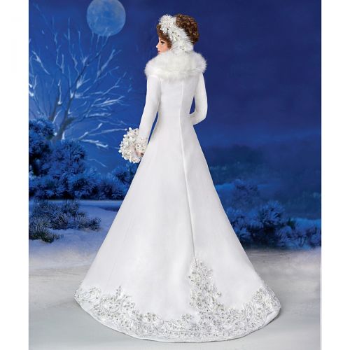  The Ashton-Drake Galleries Winter Wedding Bride Doll with 10 Piece Ensemble