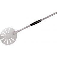 Paderno World Cuisine 9-Inch Diameter Slotted Stainless-Steel Pizza Peel, 59-Inch Long Handle