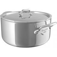 Mauviel Made In France MCook 5 Ply Stainless Steel 5231.25 6.4-Quart Stewpan with Lid, Cast Stainless Steel Handle