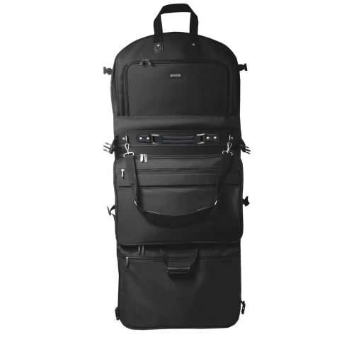  Wally Bags WallyBags Luggage 52 Garmentote Tri-fold with Shoulder Strap, Black