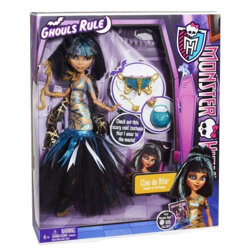  4KIDS Toy / Game Famous Monster High Ghouls Rule Cleo De Nile Doll With Fangtastic Killer Hairstyles And Accessories