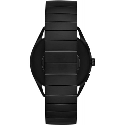  Emporio+Armani Emporio Armani Mens Smartwatch Stainless-Steel-Plated Smart Watch, Color:Black (Model: ART5007)