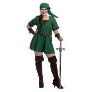 Charades Womens Plus Size Elf Warrior Princess Costume, 3X