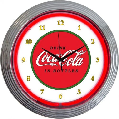  Neonetics Drinks Coca Cola 1910 Classic Neon Wall Clock, 15-Inch