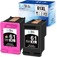 [아마존 핫딜]  [아마존핫딜]LxTek Remanufactured Ink Cartridge Replacement for HP 61XL 61 XL to use with Envy 4500 5530 5535 Deskjet 2540 1010 Officejet 4632 4634, High Yield(1 Black,1 Tri-Color, 2 Pack)