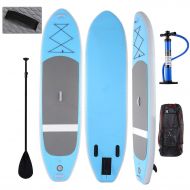 Meflying 10ft Inflatable Yoga SUP Stand Up Paddle Board Kit (6 Thick) with iSUP Board Package with Adjustable Paddle, Pump and Backpack (US STOCK)
