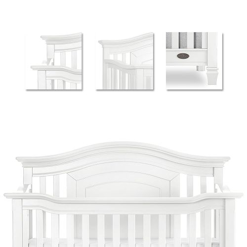  Evolur Fairbanks 5-in-1 Convertible Crib, Winter White