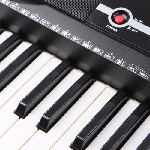  COLIBROX--Electronic Piano Keyboard 61 Key Music Key Board Piano With X Stand Heavy Duty. X Stand LCD Display Screen. A lightweight and adjustable folding X-style keyboard stand.