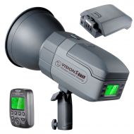 Neewer Vision5 400W TTL for NIKON HSS Outdoor Studio Flash Strobe with 2.4G System and Wireless Trigger,2 Packs Li-ion Battery(up to 500 Full Power Flashes),German Engineered,3.96