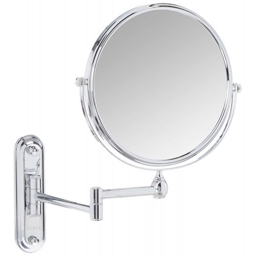  GURUN 10x Magnification Wall Mounted Mirror Swing ArmTwo Sided,8 Inch, Solid Bathroom Mirrors Wall Mounted Chrome Finish M1207(8in,10x)