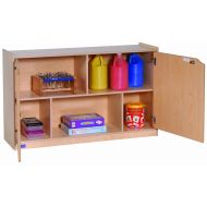 Steffy Wood Products, Inc. Steffy Wood Products 30-Inch 2-Shelf Mobile Storage with Doors