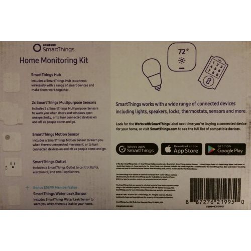 삼성 Samsung SmartThings Home Monitoring Kit with Bonus Water Leak Sensor