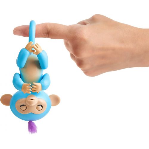  WowWee Fingerlings Playset  See-Saw with 2 Fingerlings Baby Monkey Toys  Willy (Blue) and Milly (Purple)