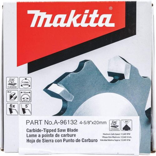  Makita A-96132 4-58 Aluminum Grooving Carbide-Tipped Saw Blade
