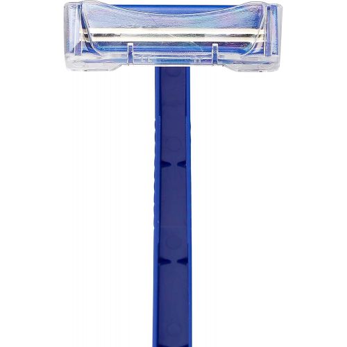  Medline BRN1312 Latex Free Disposable Twin Blade Facial Razor, Blue (Pack of 500)