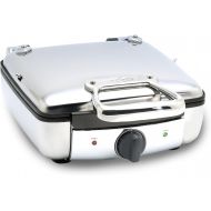 All-Clad 2100046968 99010GT Stainless Steel Belgian Waffle Maker with 7 Browning Settings, 4-Square, Silver