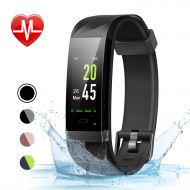 LETSCOM Fitness Tracker Color Screen HR, Activity Tracker with Heart Rate Monitor, Sleep Monitor, Step Counter, Calorie Counter, IP68 Waterproof Smart Pedometer Watch for Men Women