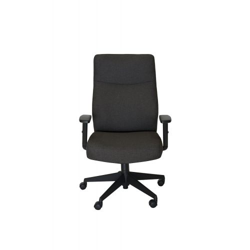  Serta Style Amy Office Chair, Dark Gray Linen Fabric