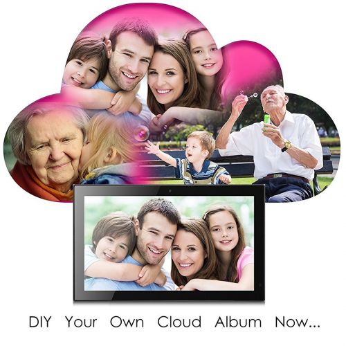  Sungale [LATEST UPDATE] 19 Smart WiFi Cloud Digital Photo Frame w camera -includes 10GB free Cloud storage, iPhone & Android APP, Facebook, Dropbox, Real-time photos, Movie Playback