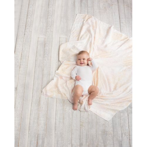  aden + anais Silky Soft Metallic Swaddle Blanket | 100% Bamboo Viscose Muslin Blankets for Girls & Boys | Baby Receiving Swaddles | Ideal Newborn & Infant Swaddling Set | 3 Pack, P