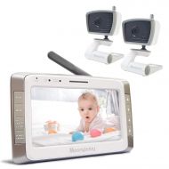 Moonybaby MoonyBaby 5 Large LCD Two Cameras Pack Video Baby Monitor Long Range with Automatic Night...
