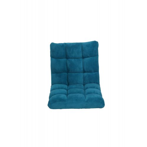  Iconic Home Cordelia Adjustable Recliner Rocker Memory Foam Armless Floor Gaming Ergonomic Chair, Dark Blue