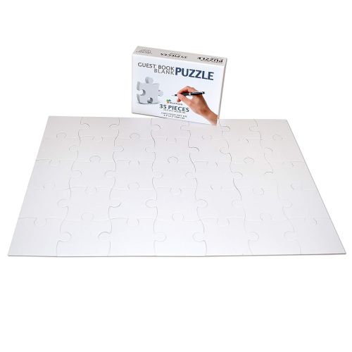  Blank Puzzle Extra Large A0 Wide, 40x70 inches, 252 Large Numbered White Pieces, Piece Size 3.5x3.5 inches, Ideal for Wedding Birthday Event Party Guest Book Puzzle, Art Projects