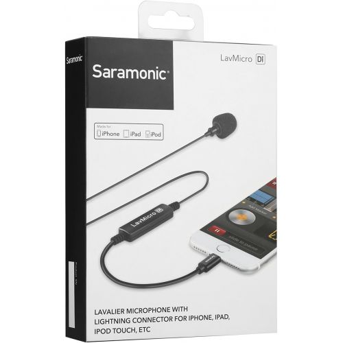  Saramonic Broadcast Lavalier Microphone with Lightning Output Connector Professional Video Microphone (LAVMICRODI)