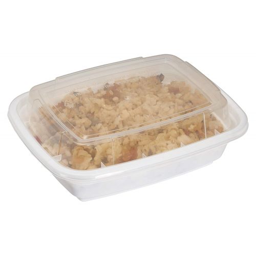  EcoQuality Meal Prep Containers [100 Pack] Rectangle Containers with Lids, Food Storage Bento Box, Microwavable, Premium Bowl, Stir Fry | Lunch Boxes | BPA Free | Freezer/Dishwashe
