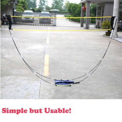  Fastdisk Portable Removable Badminton Net With Stand Carrying Bag,volleyball net for Outdoor Indoor Beach Sport