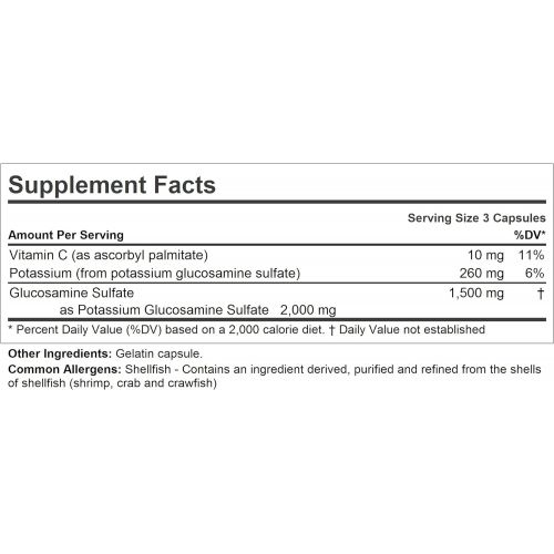  Glucosamine Sulfate-1500 270 Capsules by Andrew Lessman