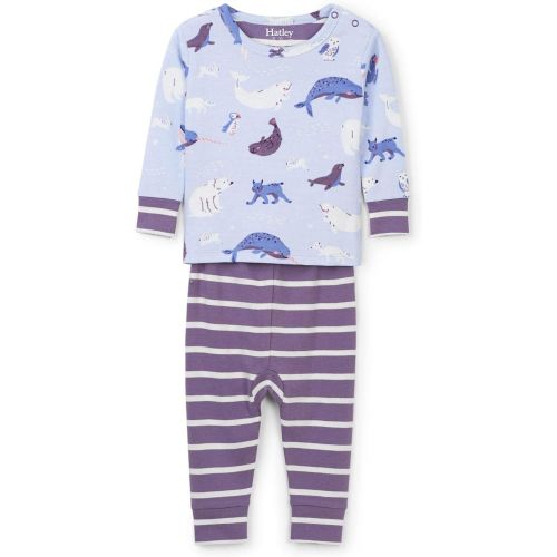  Hatley Baby Girls Organic Cotton Long Sleeve Mini Pajama Sets