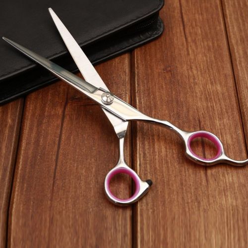  Agile-shop [6 in 1] Professional Pet Grooming Scissors Set, Perfect Trimming Kit for Dog or Cat, Durable Stainless Steel Provided with 7.5 inch Cutting Scissors, Thinning Shear, 2 Curved Scis