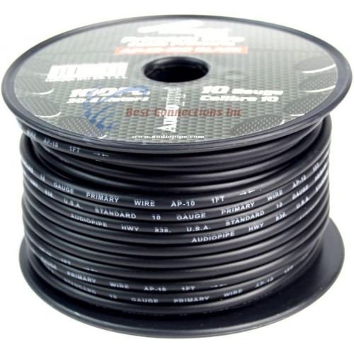  Audiopipe 10 GA GAUGE 10 ROLLS 100 FT SPOOLS PRIMARY AUTO REMOTE POWER GROUND WIRE CABLE