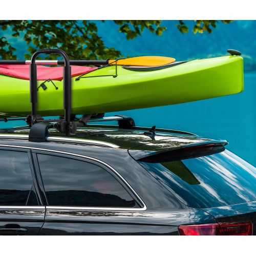  Oregon RaxGo Premium Folding Kayak Roof Rack Set  Heavy-Duty J-Bar Carrier Holds Up to 165 Lbs.  Compatible with T-Slider Pre-Installed Roof Rack Bars & Cross Bars  Carries Your Canoe,