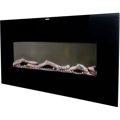  Warm House VWWF-10306 Valencia Widescreen Wall-Mounted Electric Fireplace with Remote Control