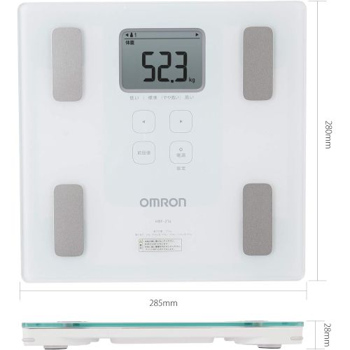  New! Omron Weight Scale Body Composition Meter Body Scan White HBF-214-W Japan