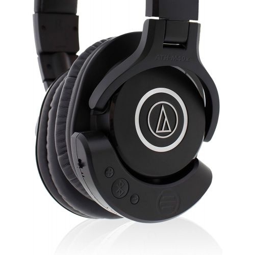 오디오테크니카 Audio-Technica ATH-M40x Professional Studio Monitor Headphones with Bluetooth Adapter-Amplifier BAL-M40X