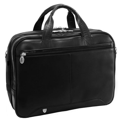  McKlein USA Pearson Leather Expandable 15.4 Laptop Briefcase
