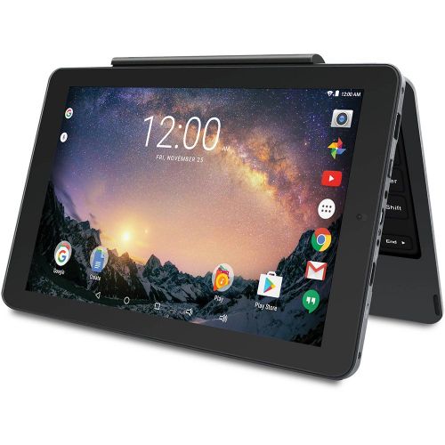  2018 RCA Galileo Pro 11.5 32GB Touchscreen Tablet Computer with Keyboard Case Quad-Core 1.3Ghz Processor 1GB Memory 32GB HDD Webcam Wifi Bluetooth Android 6.0 - Charcoal