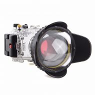 EACHSHOT 40m130f Waterproof Underwater Camera Housing Diving Case for SONY DSC-RX100 iiRX100M2RX100 Mark2 + Red Filter 67mm + 67mm Fisheye Lens