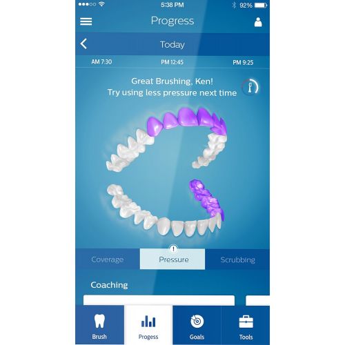 필립스 Philips Sonicare Flexcare Platinum Connected Rechargeable Toothbrush