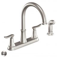 Moen CA87015SRS High-Arc Kitchen Faucet with Side Spray from the Solidad Collection, Spot Resist Stainless