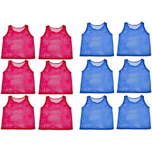  Adorox Adult - Teens Scrimmage Practice Jerseys Team Pinnies Sports Vest Soccer, Football, Basketball, Volleyball
