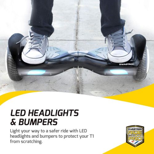 스웩트론 Swagtron Swagboard Pro T1 UL 2272 Certified Hoverboard Electric Self-Balancing Scooter - Your Swag Personal Transporter Awaits You