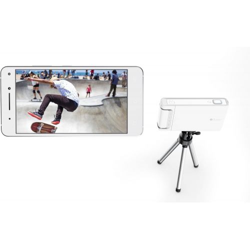 레노버 Lenovo Mirage Camera with Daydream, VR-Ready Photo and Video Camera, Integration with YouTube and Google Photos, Smartphone Compatibility, Moonlight White